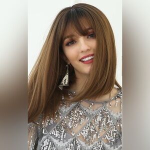 Haircube 15 inches Classic Straight Bob Wig With Bangs